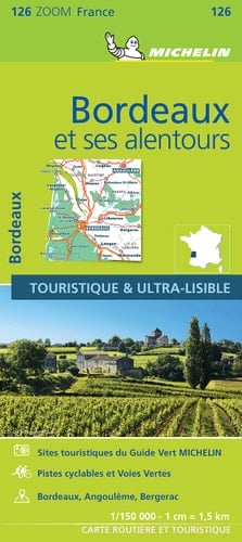 France ZOOM Map 126 : Bordeaux et ses alentours (French Edition)