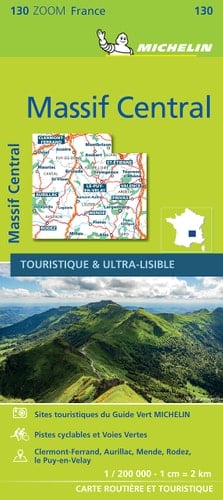 France ZOOM Map 130 : Massif central (French Edition)