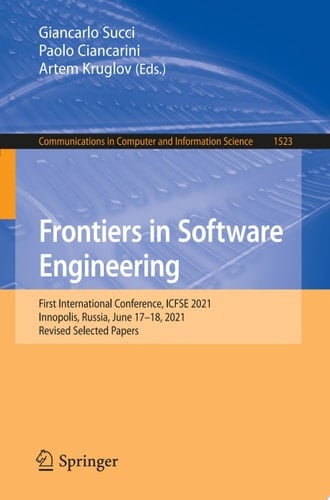 Frontiers in Software Engineering