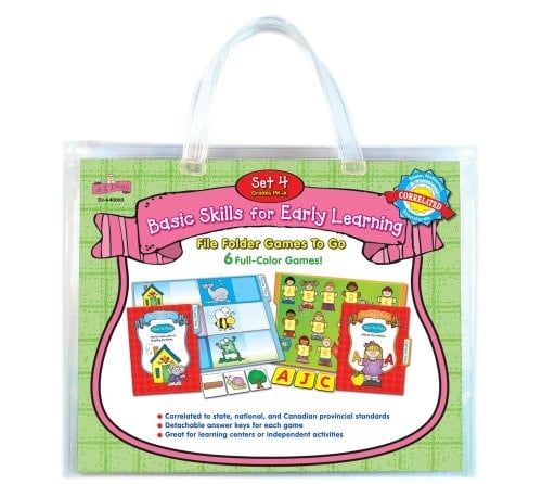 Basic Skills for Early Learning File Folder Games to Go