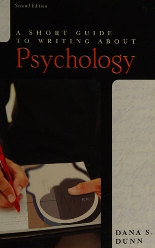 Short Guide to Writing about Psychology (2nd Edition)
