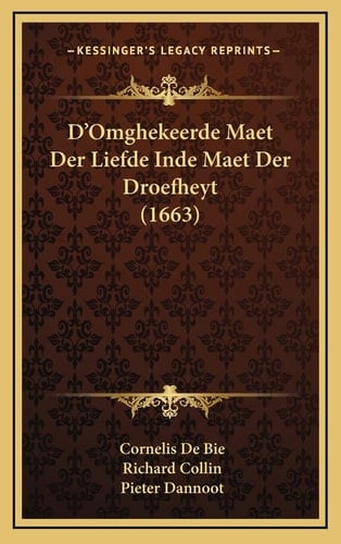 D'Omghekeerde Maet Der Liefde Inde Maet Der Droefheyt (1663) (Dutch Edition)