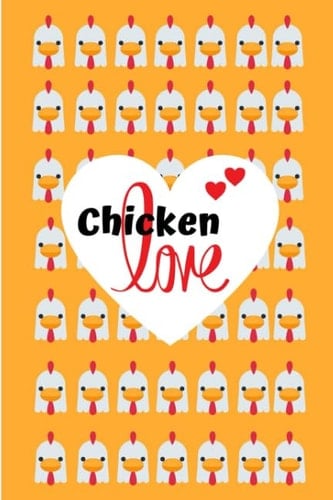 Chicken Love Notizbuch Für Hühnerhalter Inkl. Bestandsregister und Eierkalender | A5 Kompakt | 108 Seiten - Orange