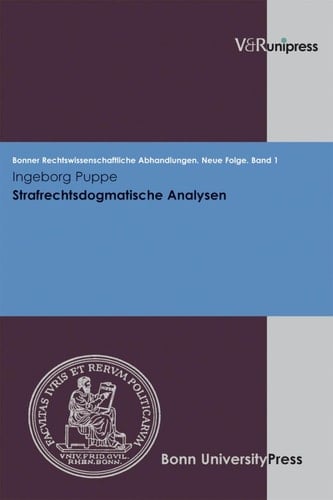 Strafrechtsdogmatische Analysen . E-BOOK