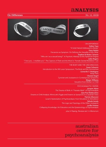 Analysis No. 15 2009 On Difference