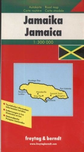 Jamaica carta stradale