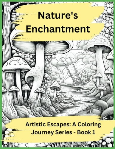 Nature's Enchantment: A Whimsical Coloring Journey: Explore Fantastical Landscapes and Blooming Gardens in this Captivating Coloring Book (Artistic Escapes: A Coloring Journey Series)