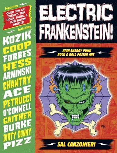 Electric Frankenstein! High-Energy Punk Rock and Roll Poster Art