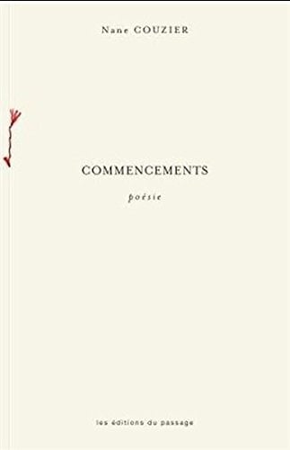 Commencements Poésie