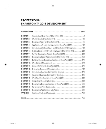 Professional SharePoint 2013 Development