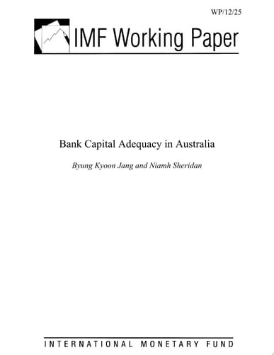Bank Capital Adequacy in Australia