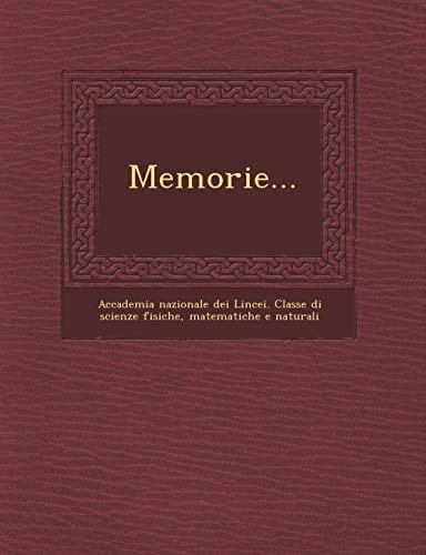 Memorie... (Italian Edition)