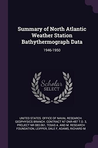 Summary of North Atlantic Weather Station Bathythermograph Data 1946-1950