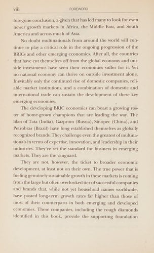 Rough Diamonds The Four Traits of Successful Breakout Firms in BRIC Countries