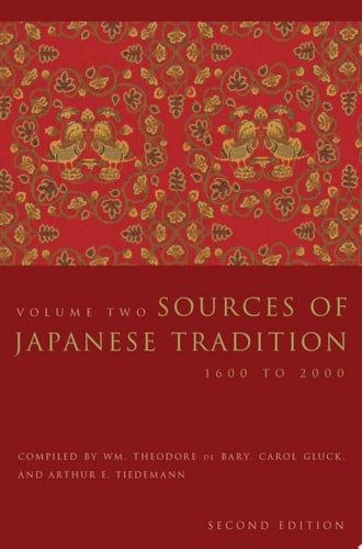 Sources of Japanese Tradition Volume 2, 1600 to 2000