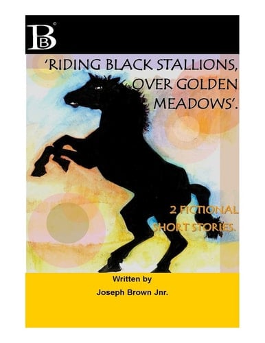 Riding Black Stallions Over Golden Meadows