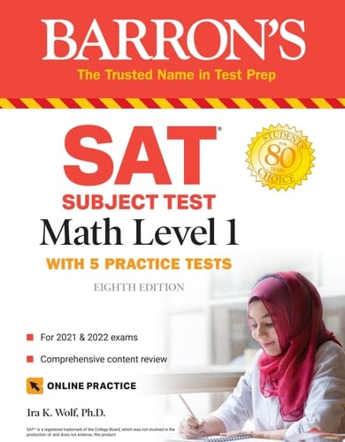 SAT Subject Test Math Level 1 with 5 Practice Tests