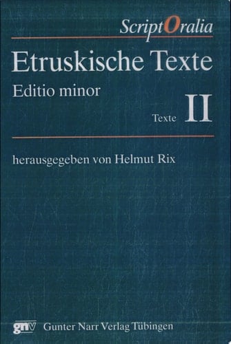 Etruskische Texte: Texte