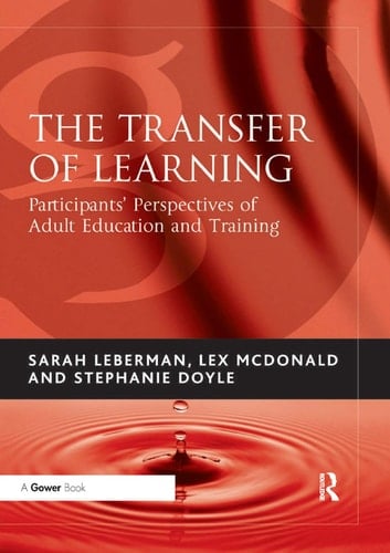 The Transfer of Learning Participants' Perspectives of Adult Education and Training