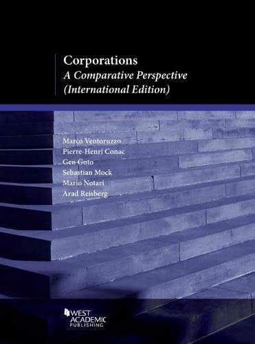 Corporations A Comparative Perspective