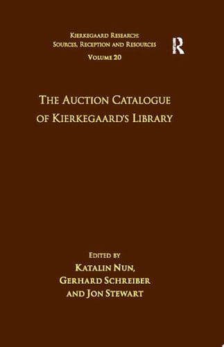 Volume 20: The Auction Catalogue of Kierkegaard's Library