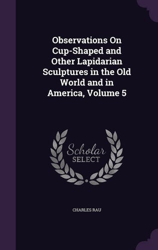 Observations On Cup-Shaped and Other Lapidarian Sculptures in the Old World and in America, Volume 5