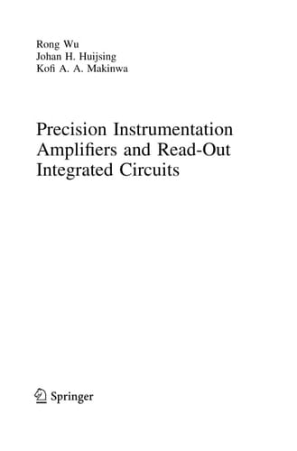 Precision Instrumentation Amplifiers and Read-Out Integrated Circuits