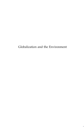 Globalization and the Environment