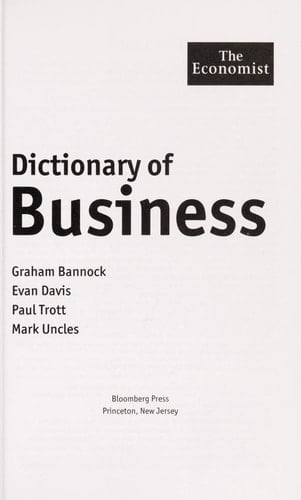 Dictionary of Business
