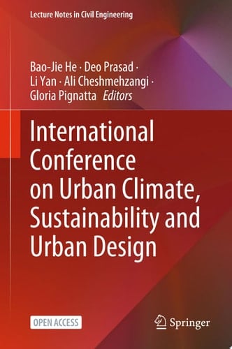 International Conference on Urban Climate, Sustainability and Urban Design