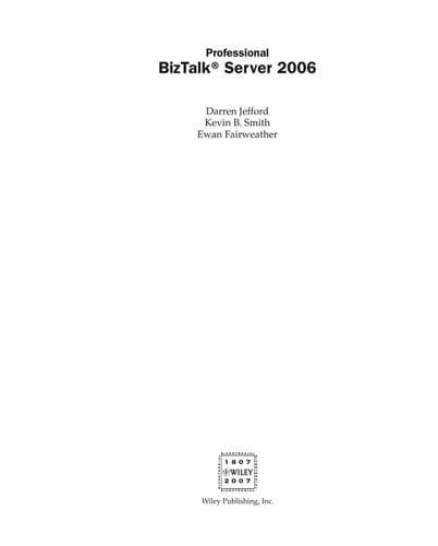 Professional BizTalk Server 2006