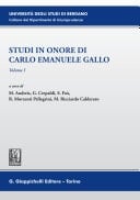 Studi in onore di Carlo Emanuele Gallo