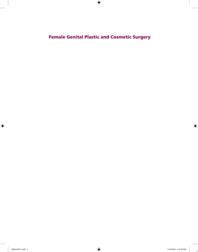 Female Genital Plastic and Cosmetic Surgery