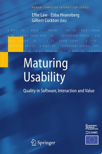 Maturing Usability