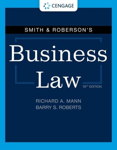 Cengage Infuse for Mann/Roberts' Smith & Roberson's Business Law, 1 term Instant Access