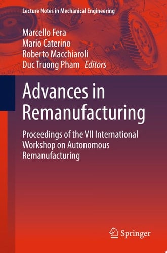 Advances in Remanufacturing