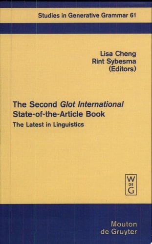 The Second Glot International State-of-the-article Book The Latest in Linguistics