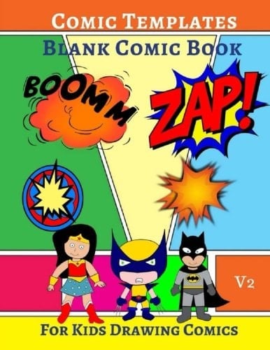 Comic Templates Blank Comic Book 20 Designs 160 Pages for Kids Drawing Comics V. 2 8. 5x11 Inches
