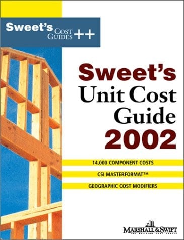 Sweet's Unit Cost Guide 2002