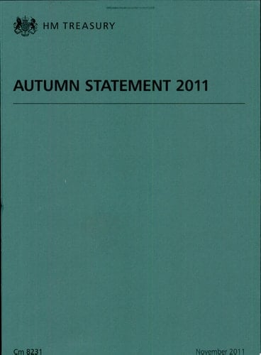 Autumn statement 2011