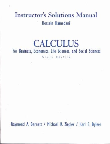 Instructors Solutions Manual