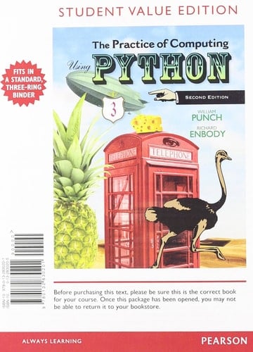 Practice of Computing Using Python