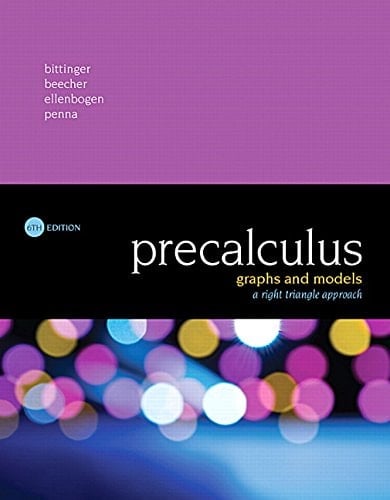 Precalculus Graphs and Models, a Right Triangle Approach