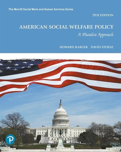 American Social Welfare Policy A Pluralist Approach