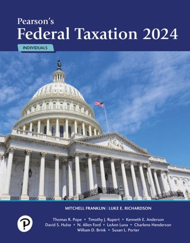 Pearson's Federal Taxation 2024 Individuals (Pearson+)