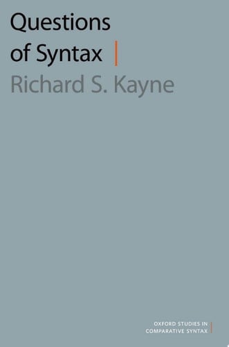 Questions of Syntax (Oxford Studies in Comparative Syntax)