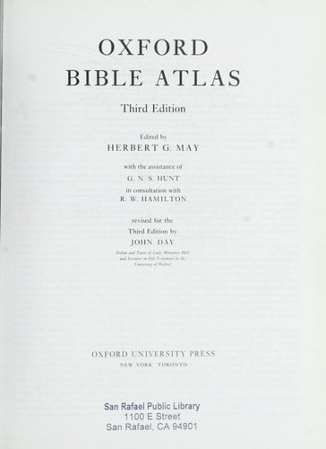 Oxford Bible Atlas