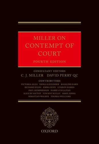 Miller on Contempt of Court