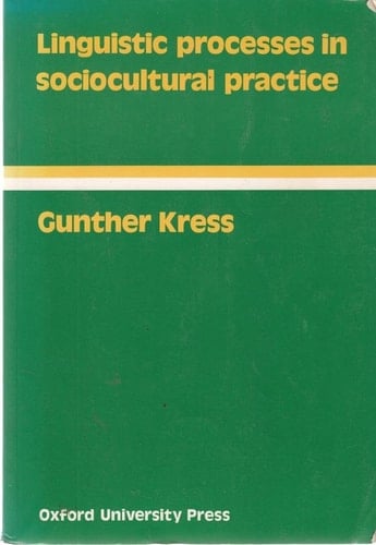 Linguistic Processes in Sociocultural Practice (Language Education)