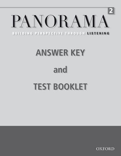 Panorama Listening 2 Teacher's Booklet: Building Perspective Through Listening